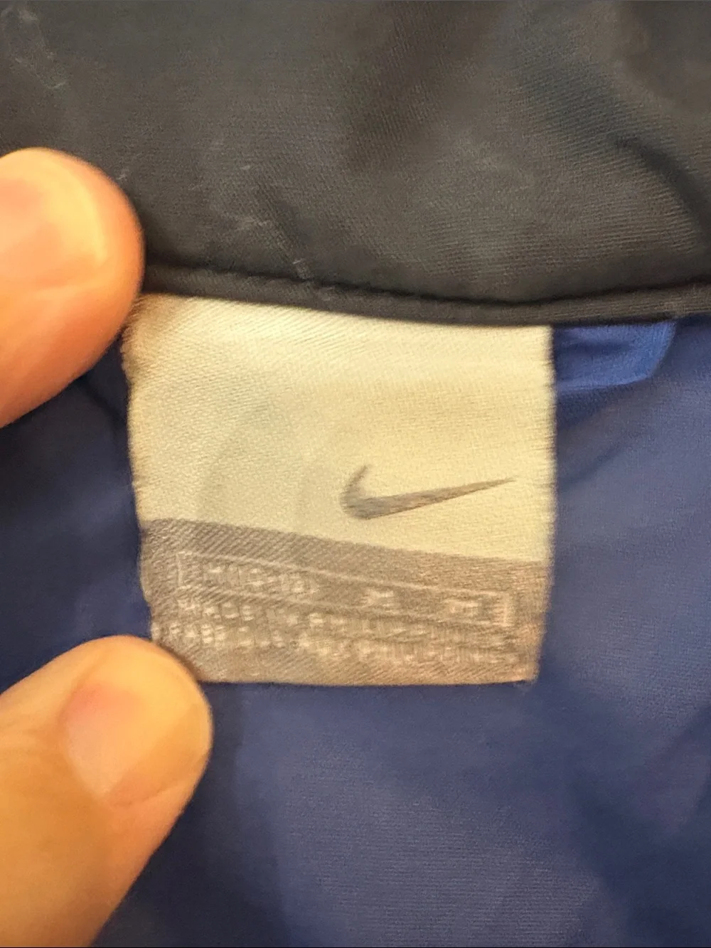 Vintage 2000s Nike Youth Medium Blue Windbreaker Jacket Y2K